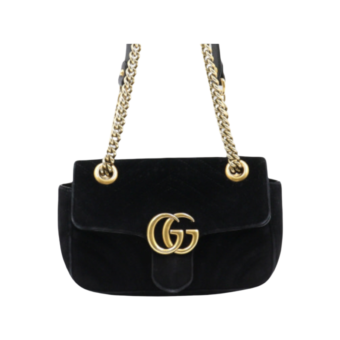 구찌 446744 GG마몽 벨벳 미니 체인 숄더백 겸 크로스백 aa48272(Gucci GG Marmont Velvet Mini Chain Shoulder Bag/Crossbody Bag) - 1