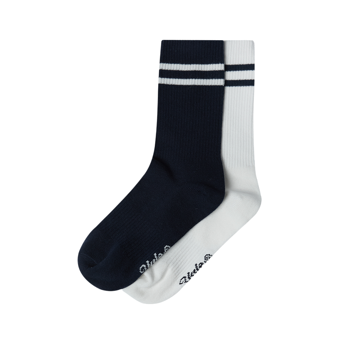 YGX2FW601ANA Yale [2PACK] Stretch Small Arch Socks Navy/White