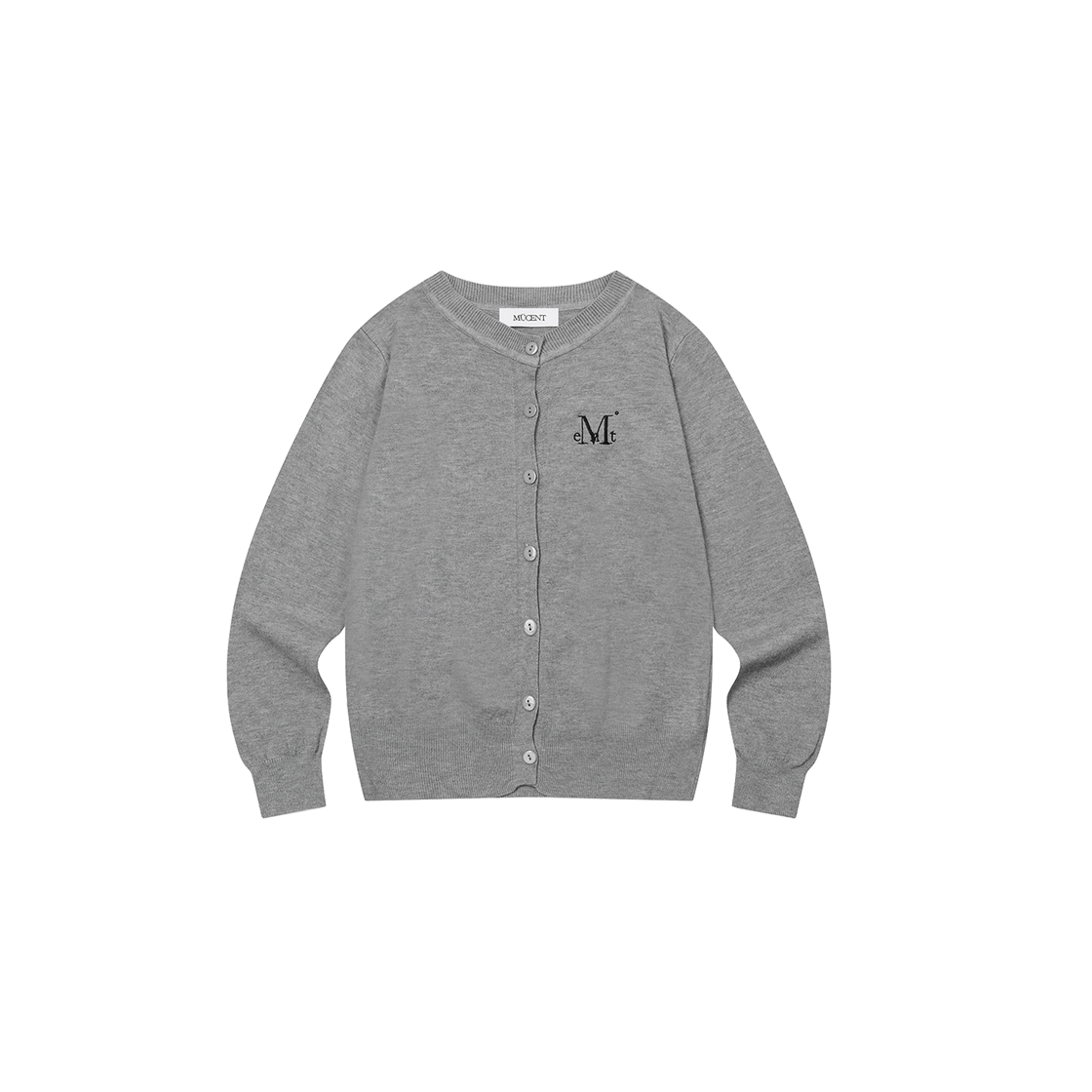 P0000BHR MUCENT Varichion Henry Neck Cadigan (3Color) Gray