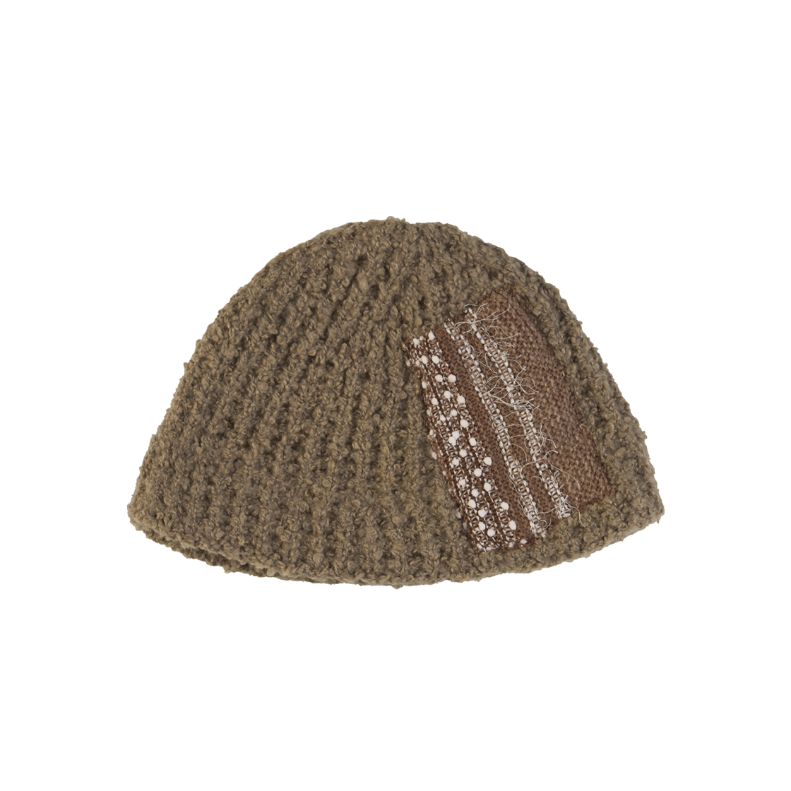 더그레이티스트 패치윈터비니 베이지(THE GREATEST Patch Winter Beanie Beige)