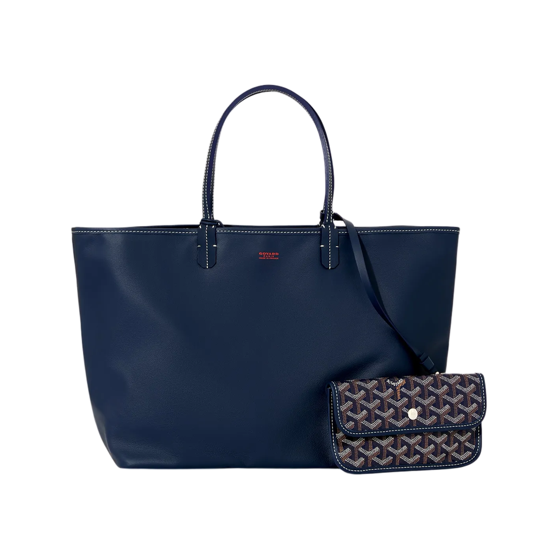 - Goyard Anjou PM Bag Navy (with Croc)