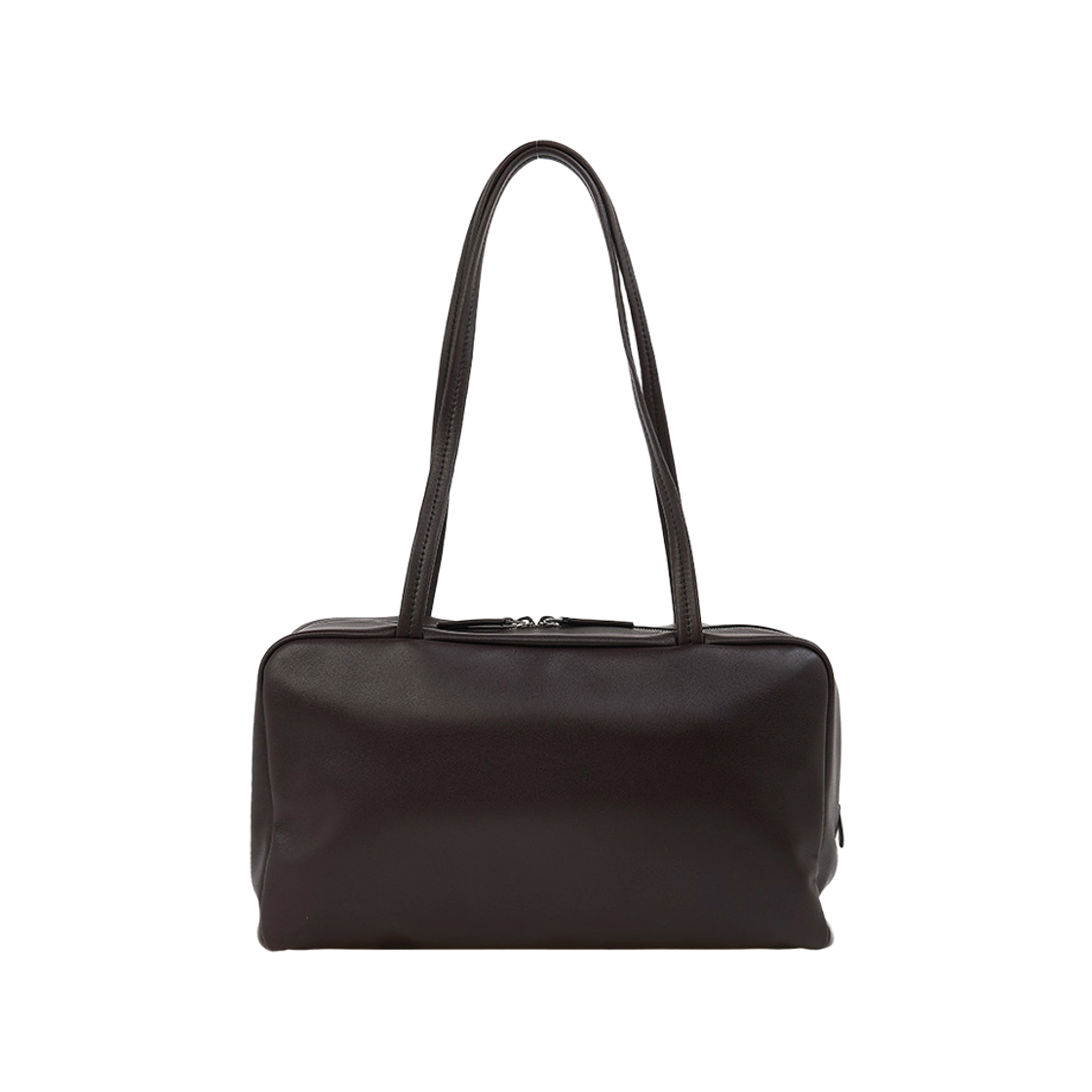 더 로우 아스트라 레더 볼링 백 다크 브라운(The Row Astra Leather Bowling Bag Dark Brown)