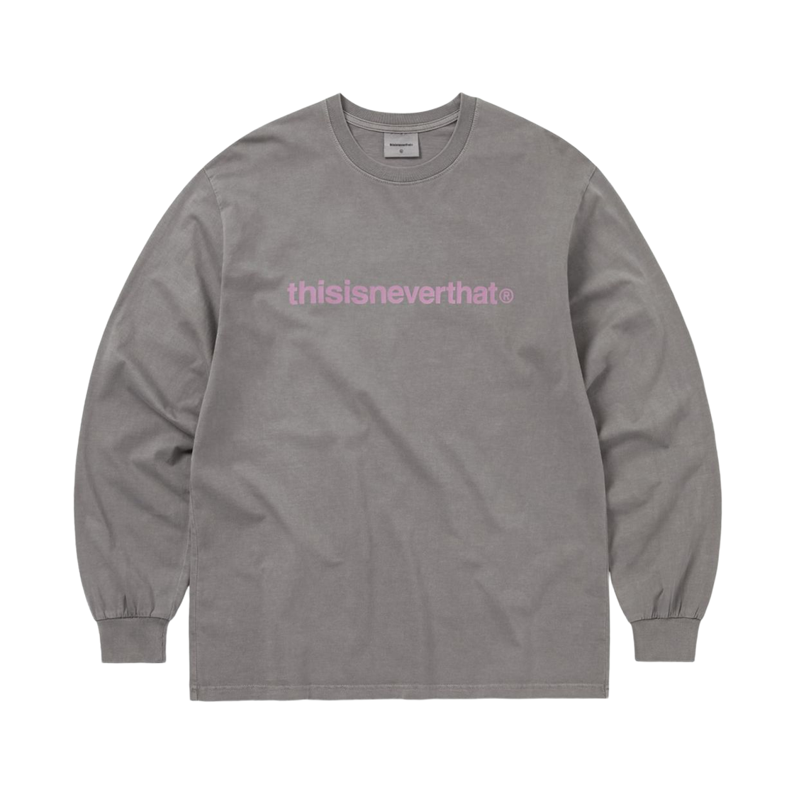 디스이즈네버댓 로고 그래픽 롱슬리브 티셔츠 다크 그레이(Thisisneverthat Logo Graphic L/S T-Shirt Dark Grey) - 1