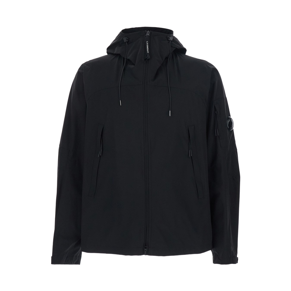C.P. 컴퍼니 프로텍 렌즈 후드 자켓 블랙 - 26SS(C.P. Company Pro-Tek Hooded Lens Jacket Black - 26SS)