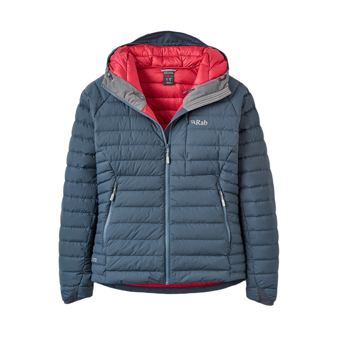 RABQDB740STE008 Rab Microlight Windstopper Hoody Wmns Steel