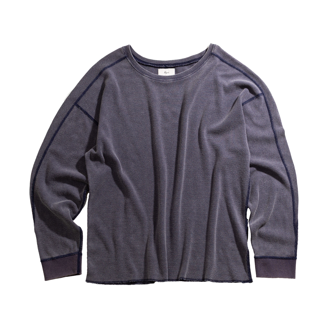 헤이스트 빈티지 버드아이 써멀 롱 슬리브 인디고(HEYSTE Vintage Bird Eye Thermal Long Sleeve Indigo)