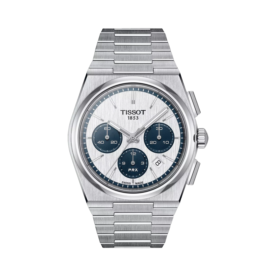 티쏘 PRX 오토매틱 크로노그래프 42mm 스테인리스 스틸 화이트(Tissot PRX Automatic Chronograph 42mm Stainless Steel White) - 1