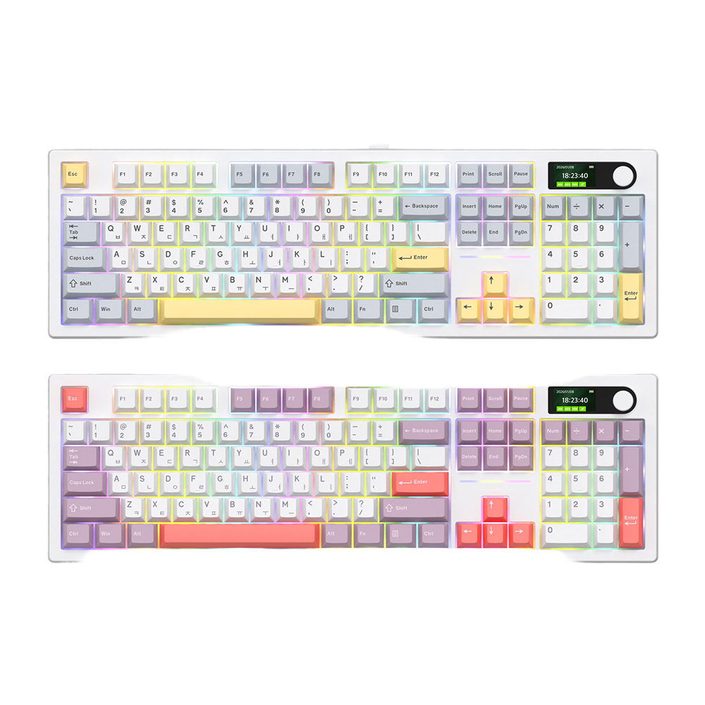 앱코 ACH105 오피스워커 유무선 블루투스 게이밍 기계식 키보드(ABKO ACH105 Office Walker Wired/Wireless Bluetooth Gaming Mechanical Keyboard)
