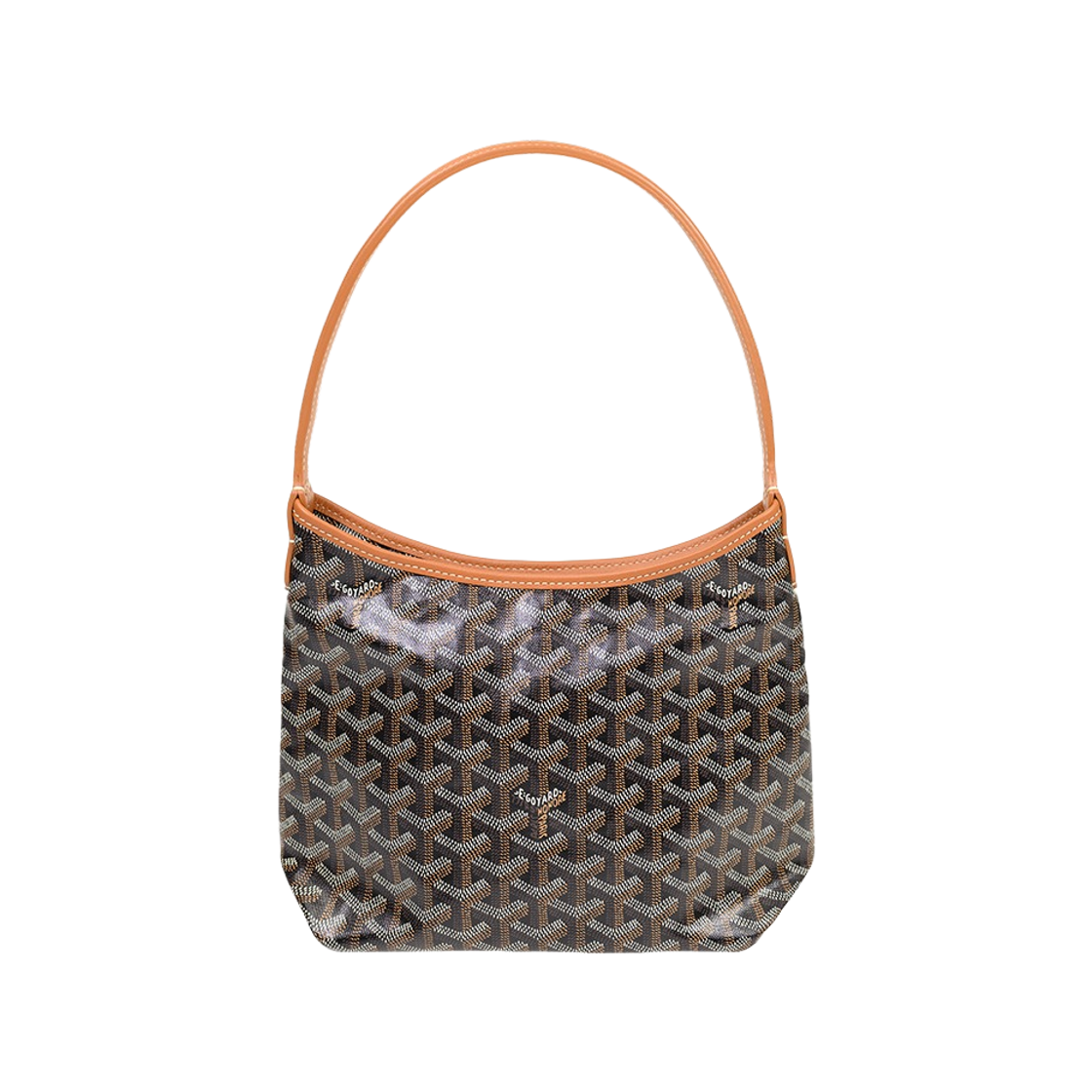 AMABOHEMEMINI-03 Goyard Boheme Hobo Bag Mini Black Tan