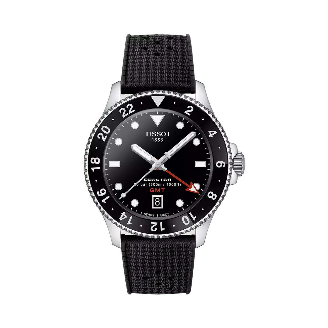 티쏘 씨스타 1000 쿼츠 40mm 스테인리스 스틸 블랙(Tissot Seastar 1000 Quartz 40mm Stainless Steel Black) - 1