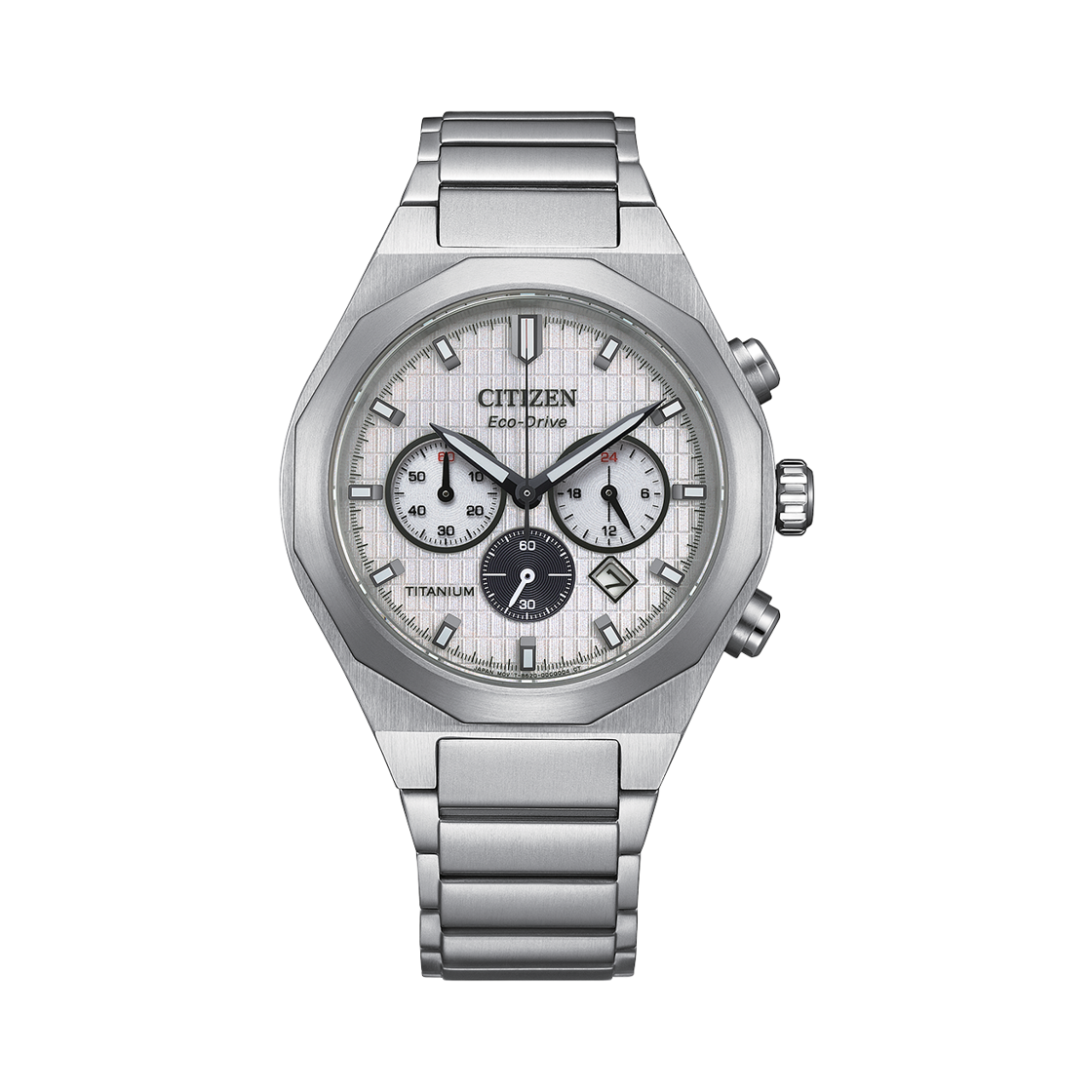 시티즌 젠신 센케이 에코드라이브 41mm 슈퍼 티타늄 실버 화이트(Citizen Zenshin Senkei Eco-Drive 41mm Super Titanium Silver White) - 1