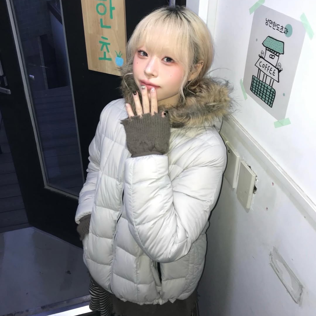 SPORT CHAMBER Light DuckDown Jacket Light Beige 착용 스타일 - 2