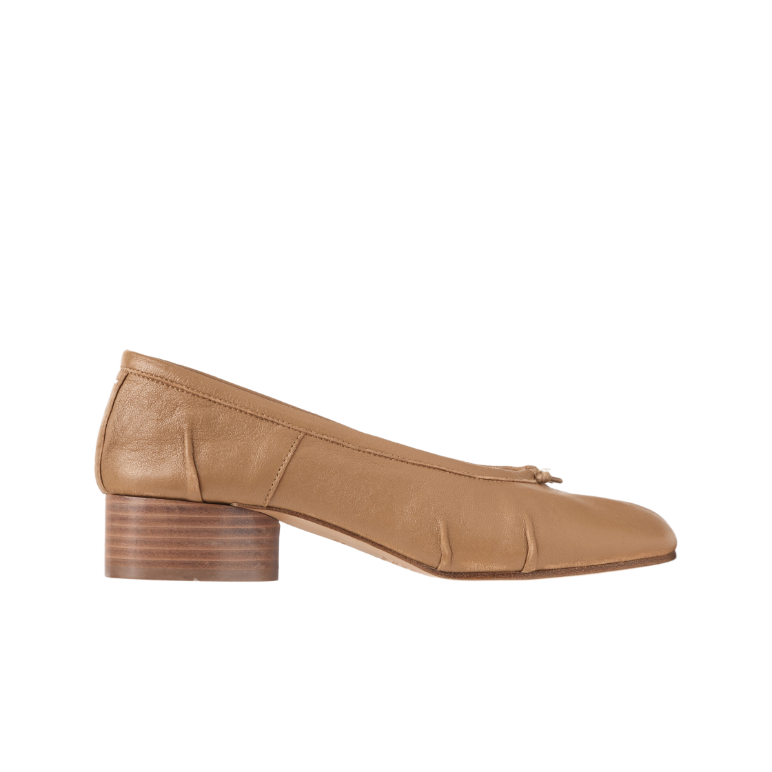 (W) 메종 마르지엘라 타비 뉴 발레리나 누드((W) Maison Margiela Tabi New Ballerina Nude) - 1