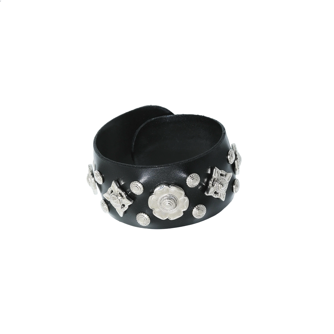 토가 투 레더 롤 뱅글 블랙 - 26SS(Toga Too Leather Roll Bangle Black - 26SS)