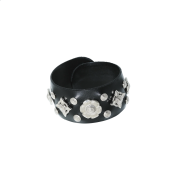 Toga Too Leather Roll Bangle Black - 26SS