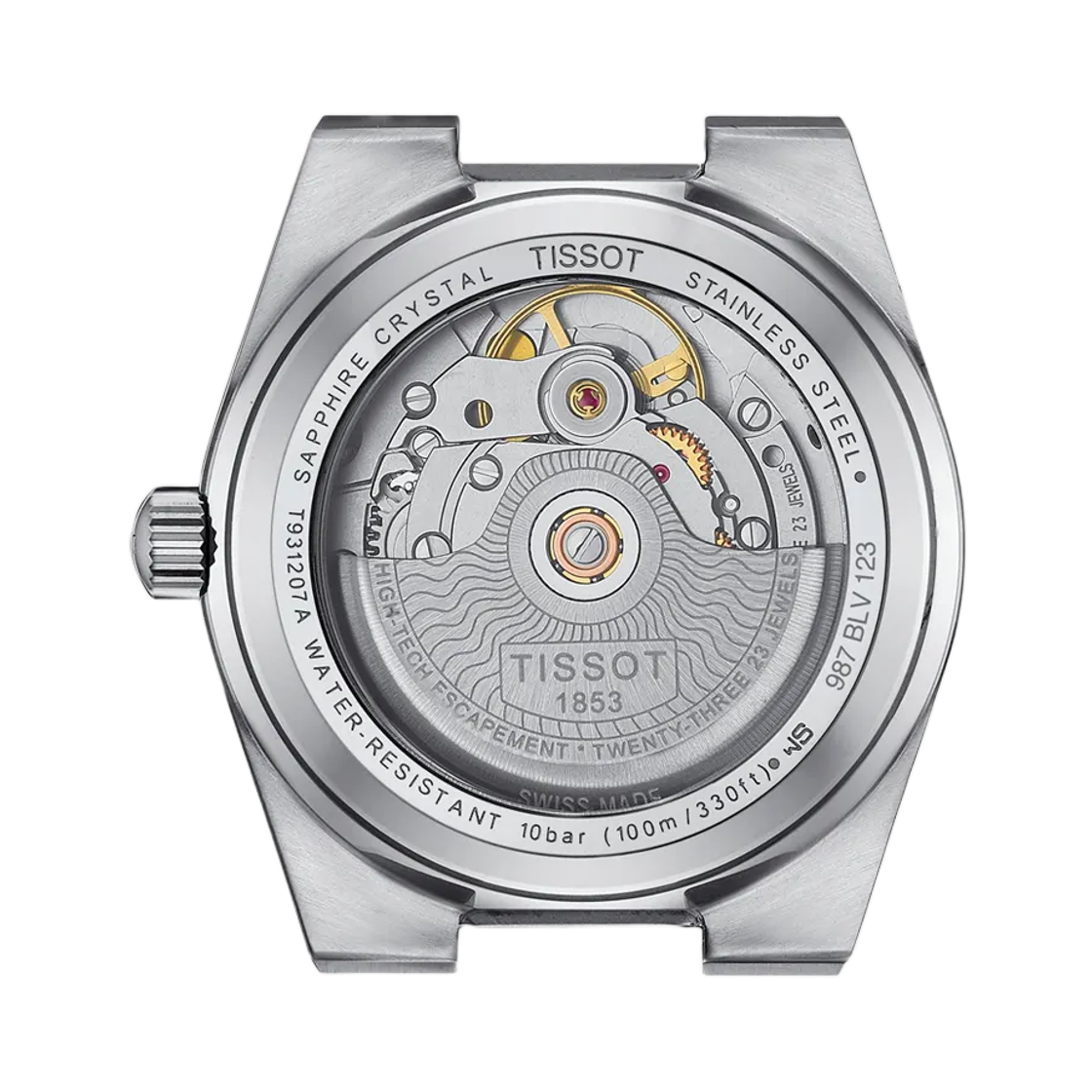 티쏘 PRX 파워매틱 80 35mm 스테인리스 스틸 그레이 다이아몬드 & 18K 로즈 골드 베젤(Tissot PRX Powermatic 80 35mm Stainless Steel Grey Diamond & 18K Rose Gold Bezel) - 2