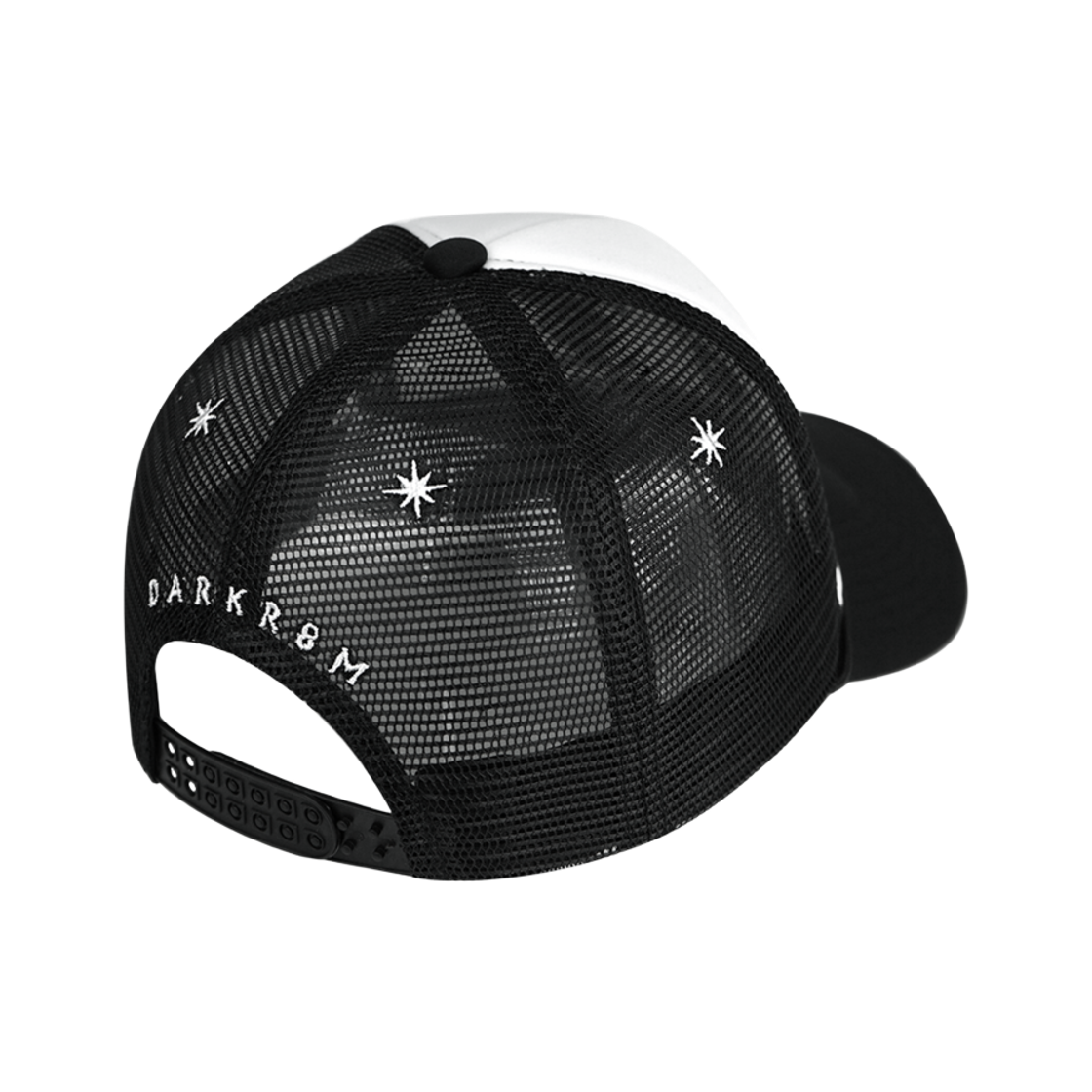 다크룸 스튜디오 베이직 로고 메쉬 트러커 캡 블랙 화이트(Darkr8m Studio Basic Logo Mesh Trucker Cap Black White) - 2