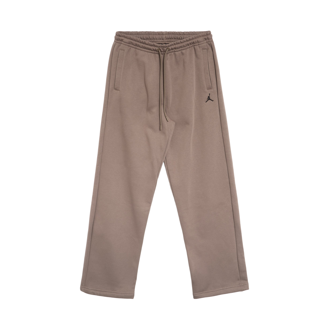 조던 브루클린 플리스 오버사이즈 오픈 헴 팬츠 올리브 그레이 블랙 (IB7239-040)