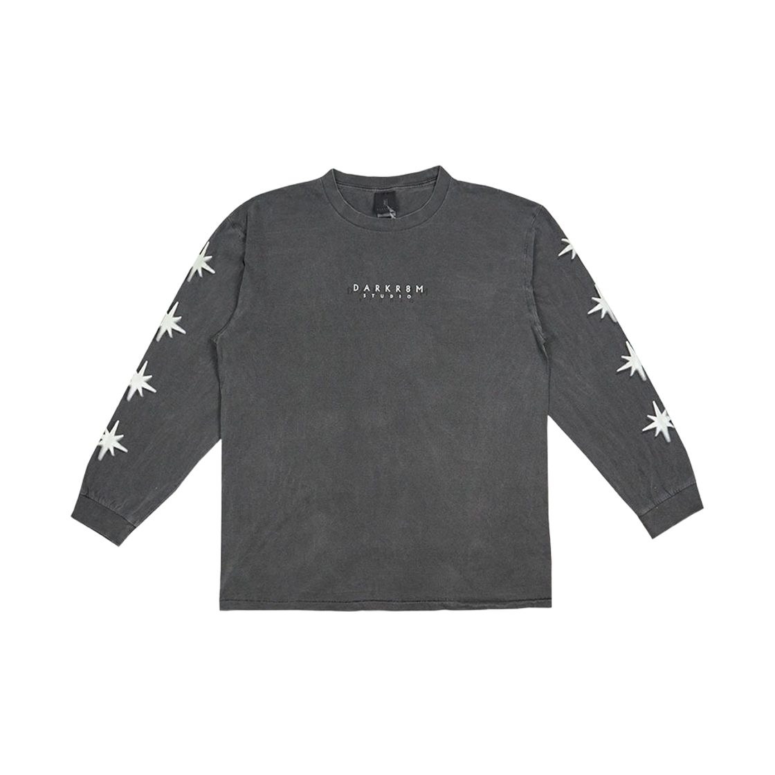 - Darkr8m Studio Blurred Logo GITD Long Sleeve Shirt Washed Black Black