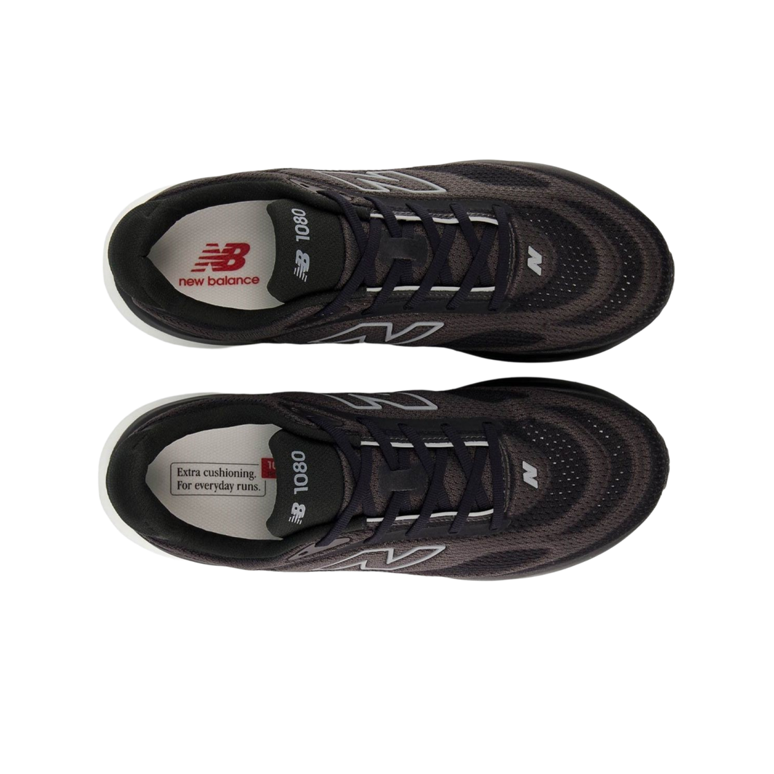 뉴발란스 1080v15 블랙 슬레이트 그레이 - 2E 와이드(New Balance 1080v15 Black Slate Grey - 2E Wide) - 2