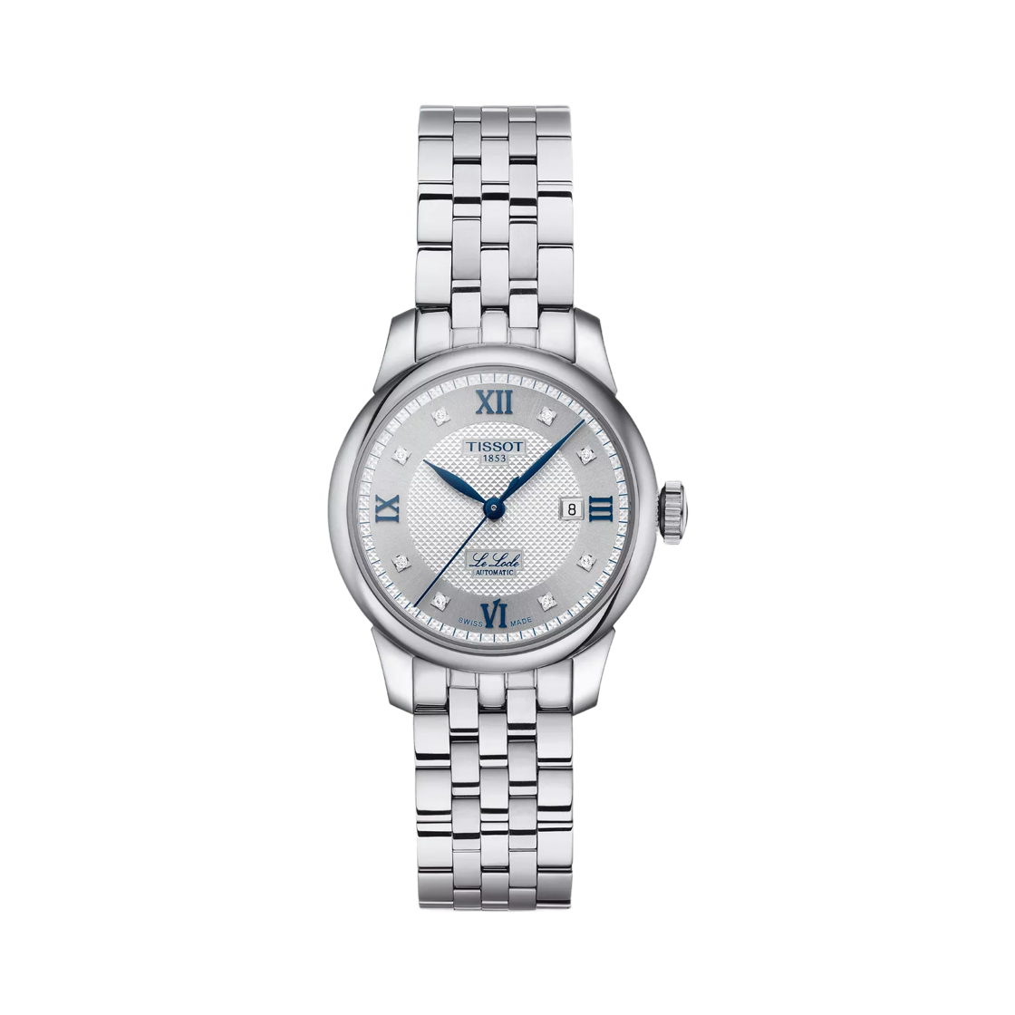 티쏘 르로끌 오토매틱 29mm 20주년 스테인리스 스틸 실버 다이아몬드(Tissot Lelocle Automatic 29mm 20th Anniversary Stainless Steel Silver Diamond)