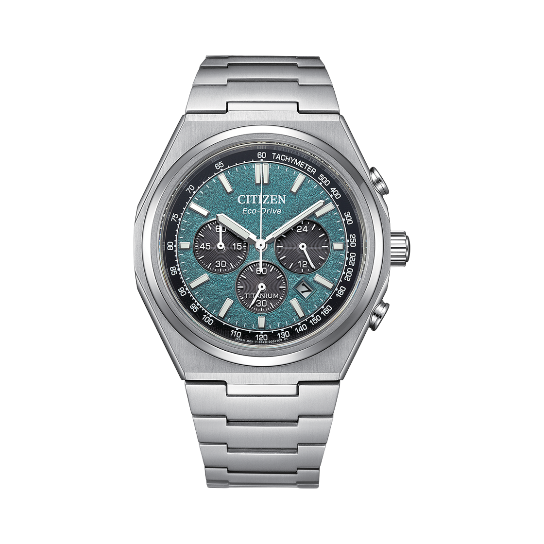 시티즌 젠신 에코드라이브 42.5mm 슈퍼 티타늄 실버 그린(Citizen Zenshin Eco-Drive 42.5mm Super Titanium Silver Green) - 1