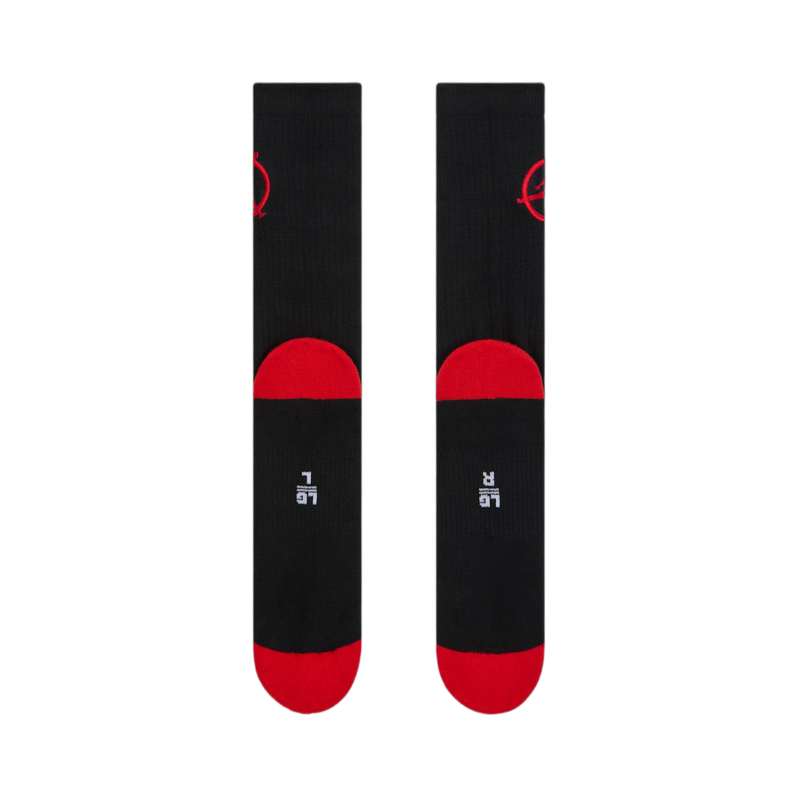 조던 플라이트 클럽 쿠션 크루 삭스 블랙 유니버시티 레드(Jordan Flight Club Cushioned Crew Socks Black University Red) - 3