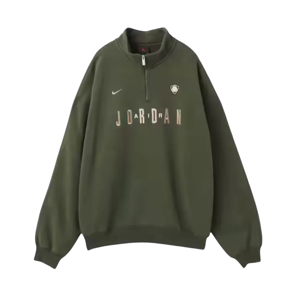 IF1816-325 Jordan Flight Graphic Fleece 1/4 Zip Cargo Khaki Khaki (IF1816-325)