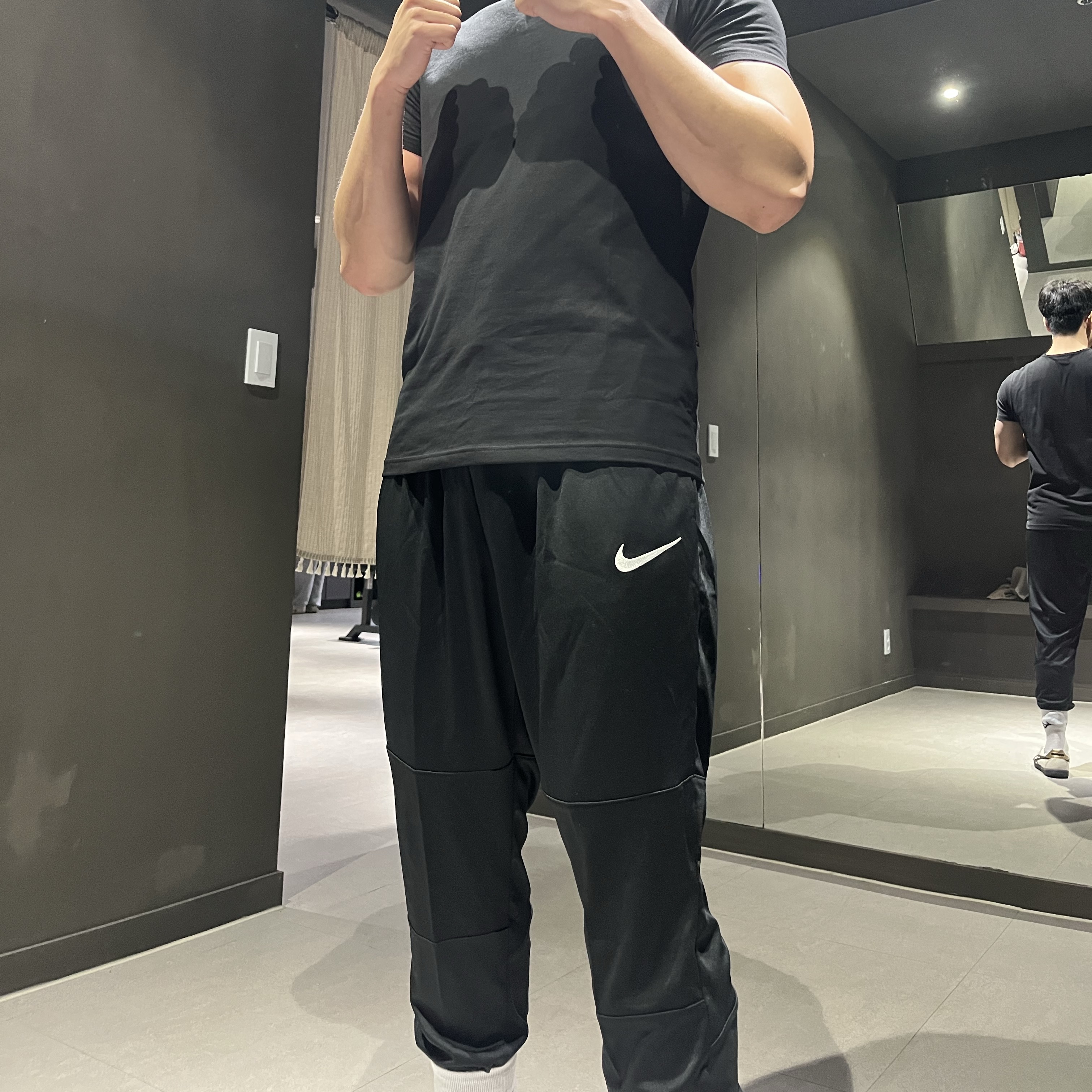 Nike Dri-Fit Park 20 Knit Pant Black White - US/EU 착용 스타일