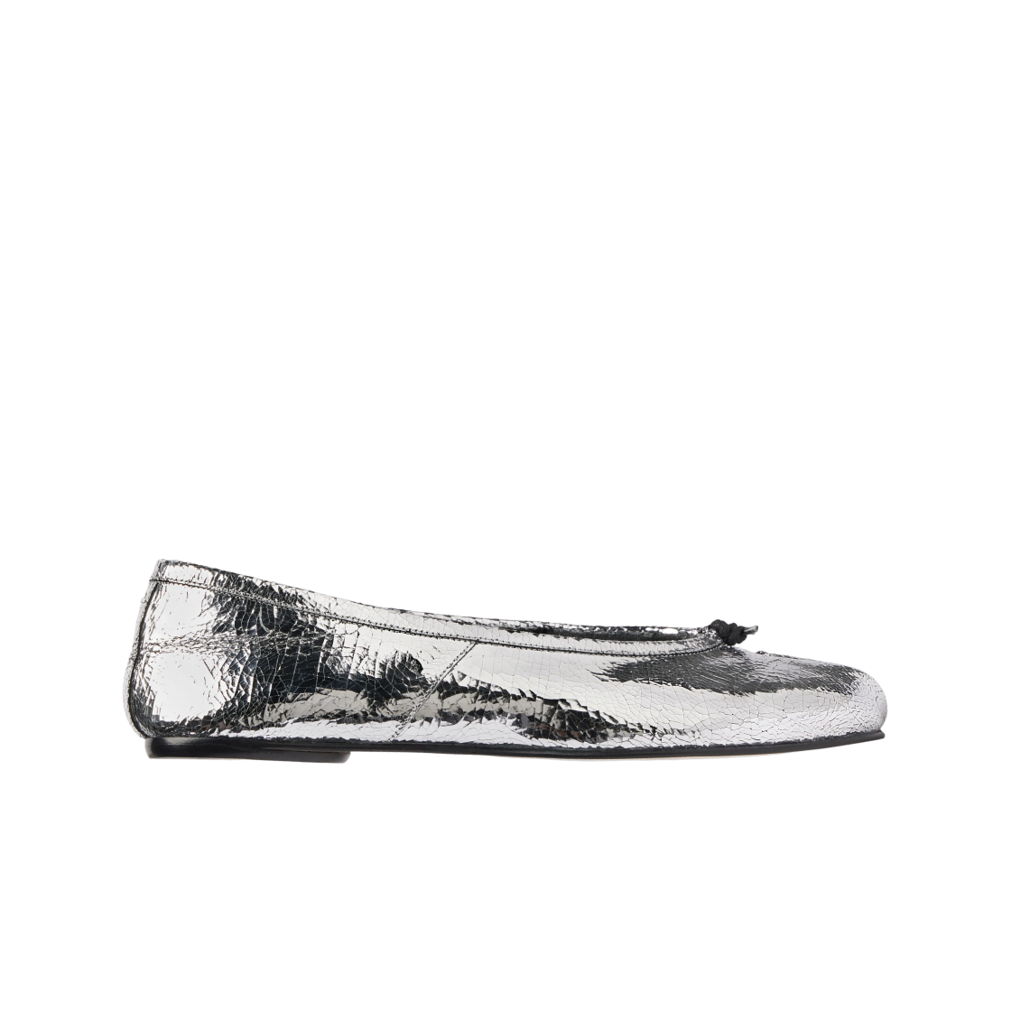 S58WZ0130P5016T9002 (W) Maison Margiela Tabi Broken Mirror New Ballerinas Silver