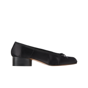 (W) Maison Margiela Tabi Satin Ballerina Black