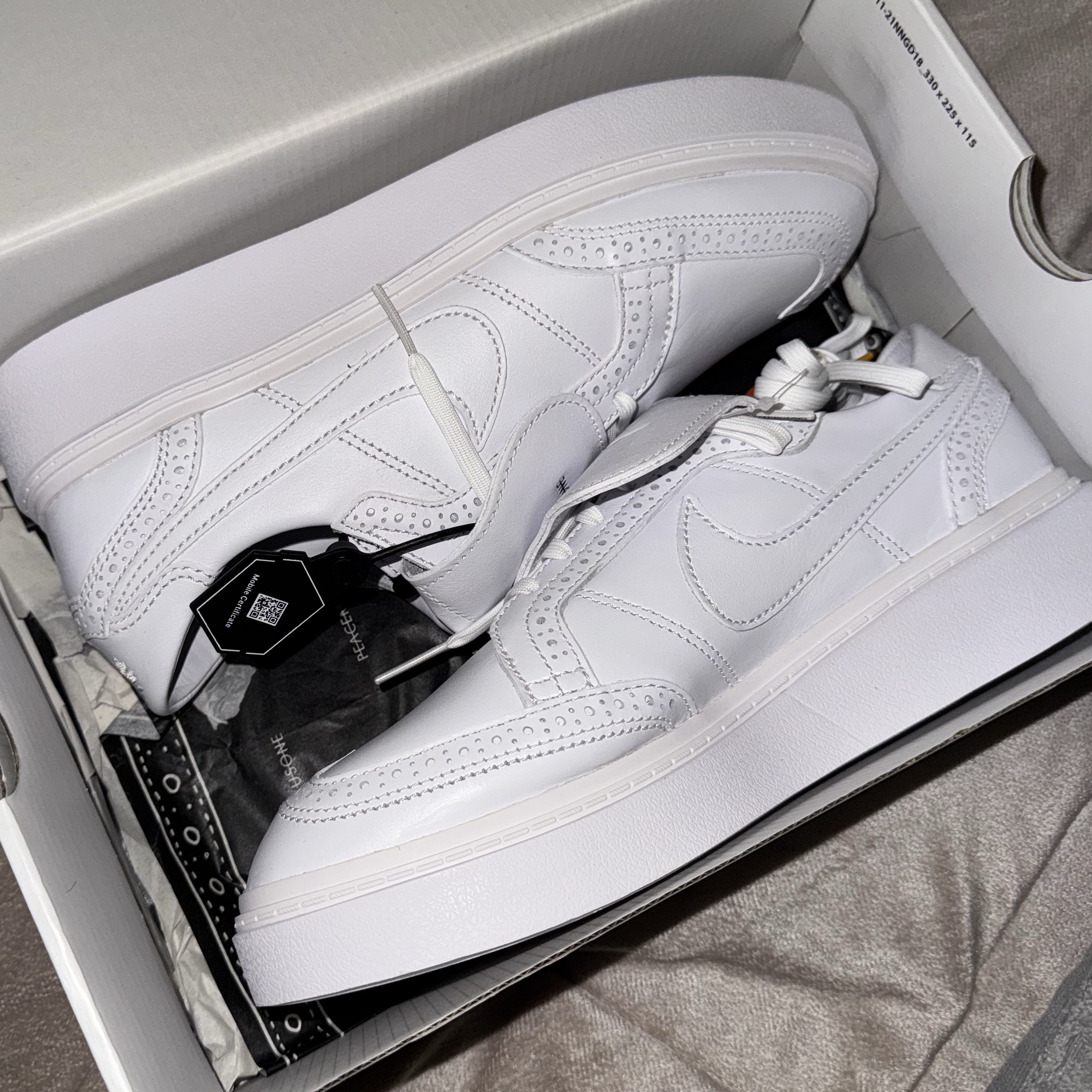 Nike x Peaceminusone Kwondo1 White, Hansroom Chrome Hearts One Ball Tiny Cross Charm 착용 스타일 - 1