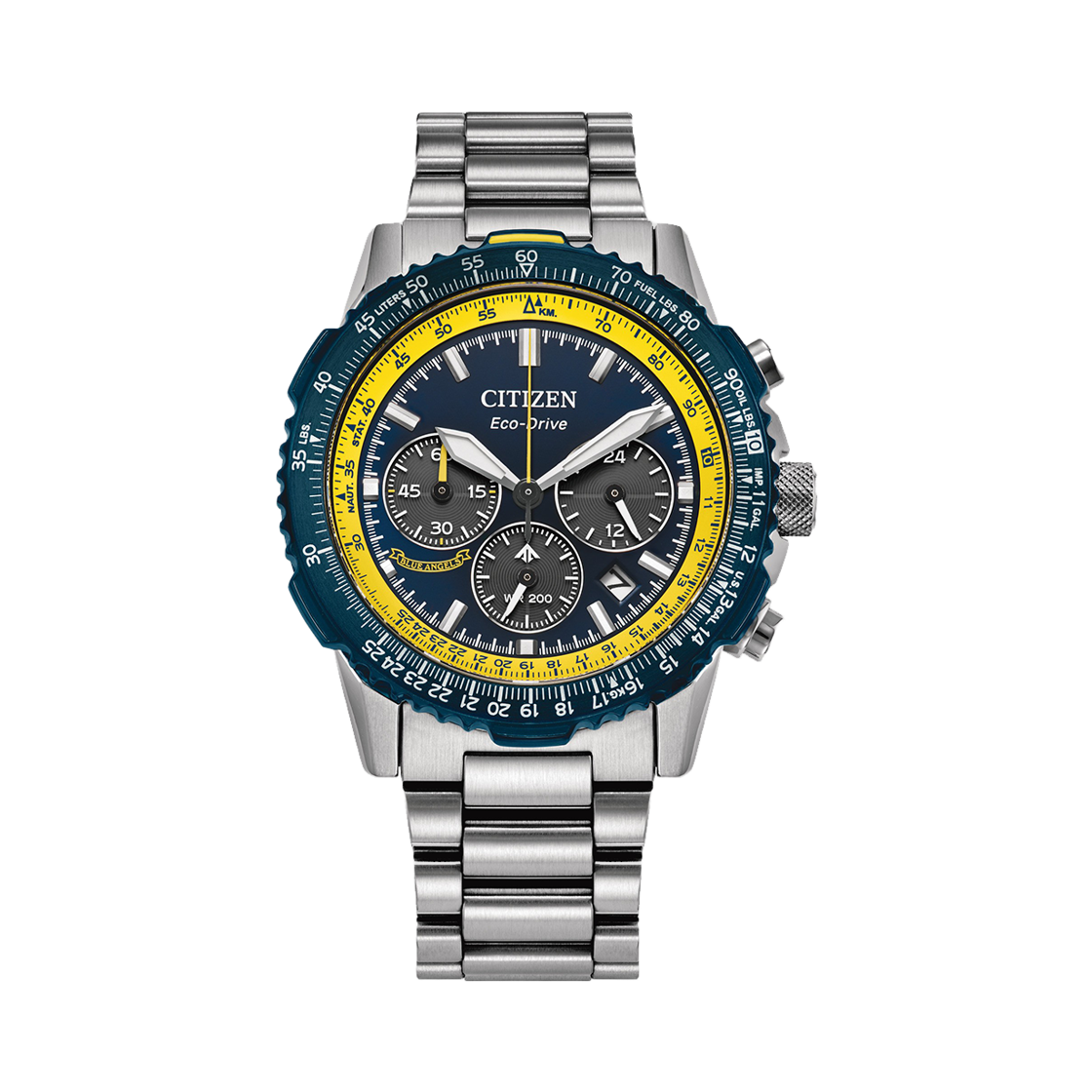 시티즌 프로마스터 네비호크 에코드라이브 40mm 스테인리스 스틸 실버 블루(Citizen Promaster Navihawk Eco-Drive 40mm Stainless Steel Silver Blue) - 1