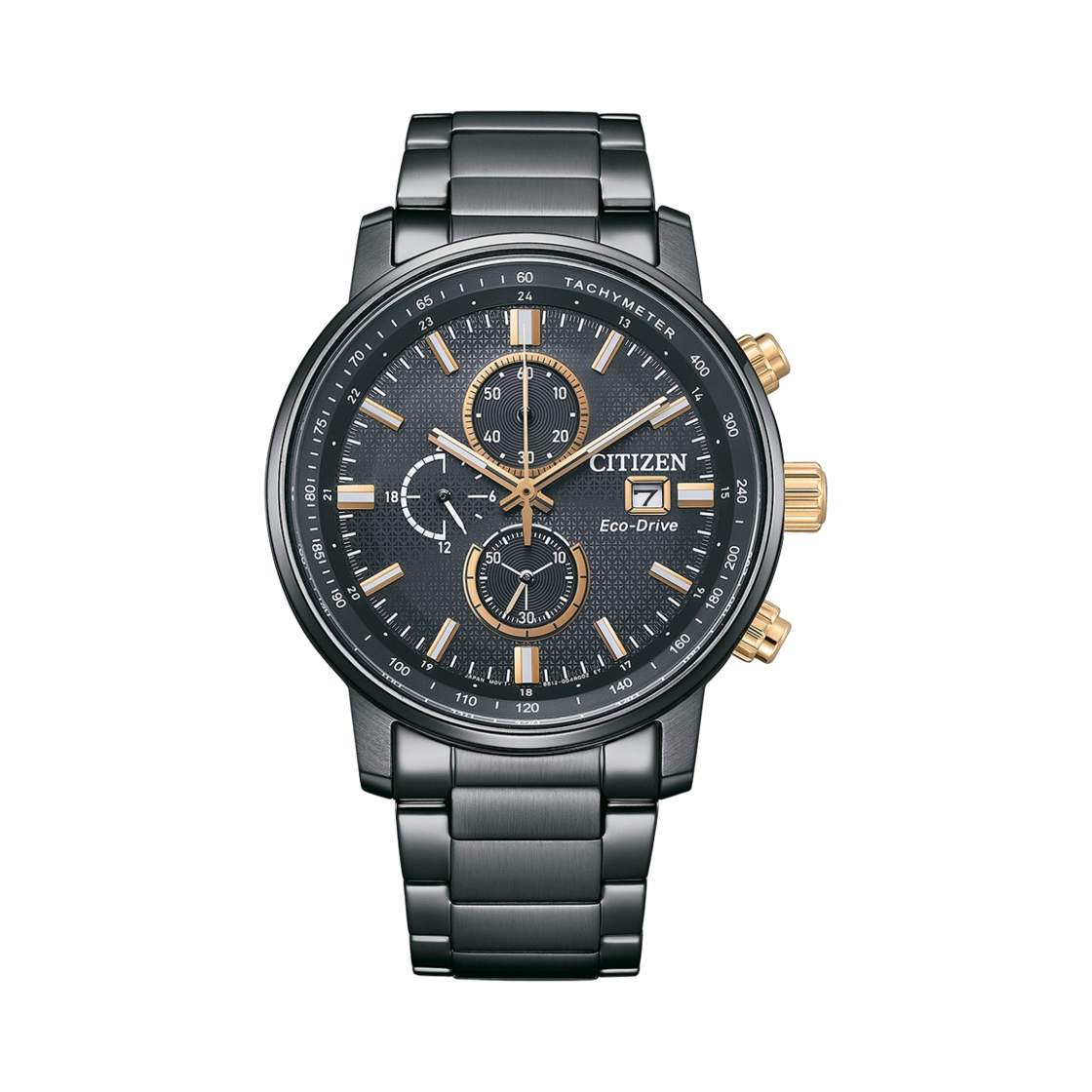CA0846-81E Citizen Eco-Drive 43mm Stainless Steel IP Black