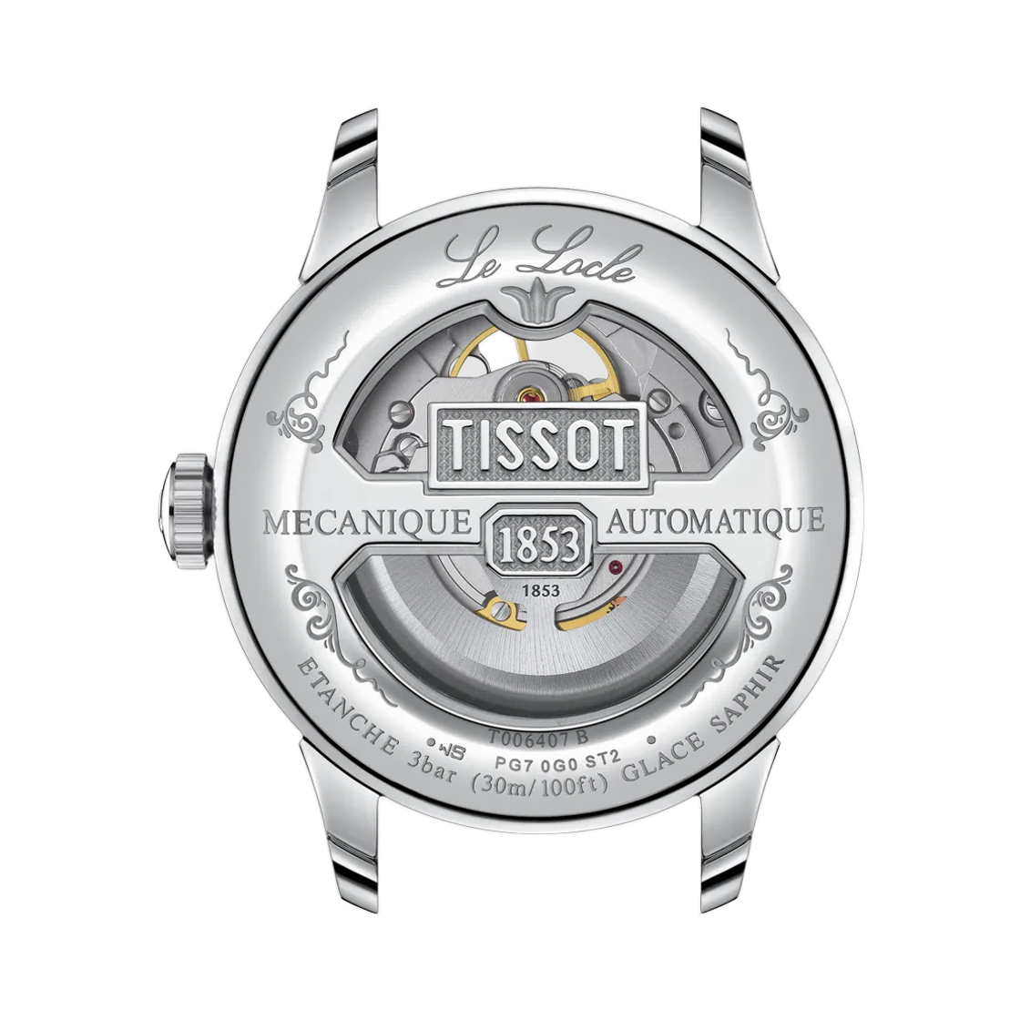 티쏘 르로끌 파워매틱 80 오픈 하트 39.3mm 스테인리스 스틸 브라운 실버(Tissot Lelocle Powermatic 80 Open Heart 39.3mm Stainless Steel Brown Silver) - 2