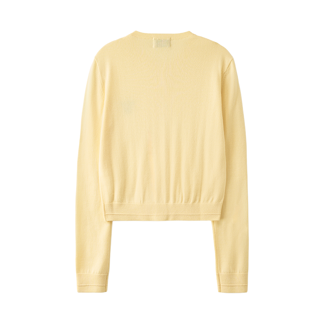 세터 우먼 로렌 베이직 크루넥 파인 가디건 옐로우(SATUR W Loren Basic Crewneck Fine Cardigan Yellow) - 2