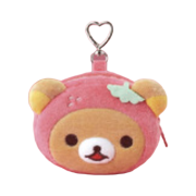 San-X x Ediya Rilakkuma Doll Pouch Keyring Rilakkuma