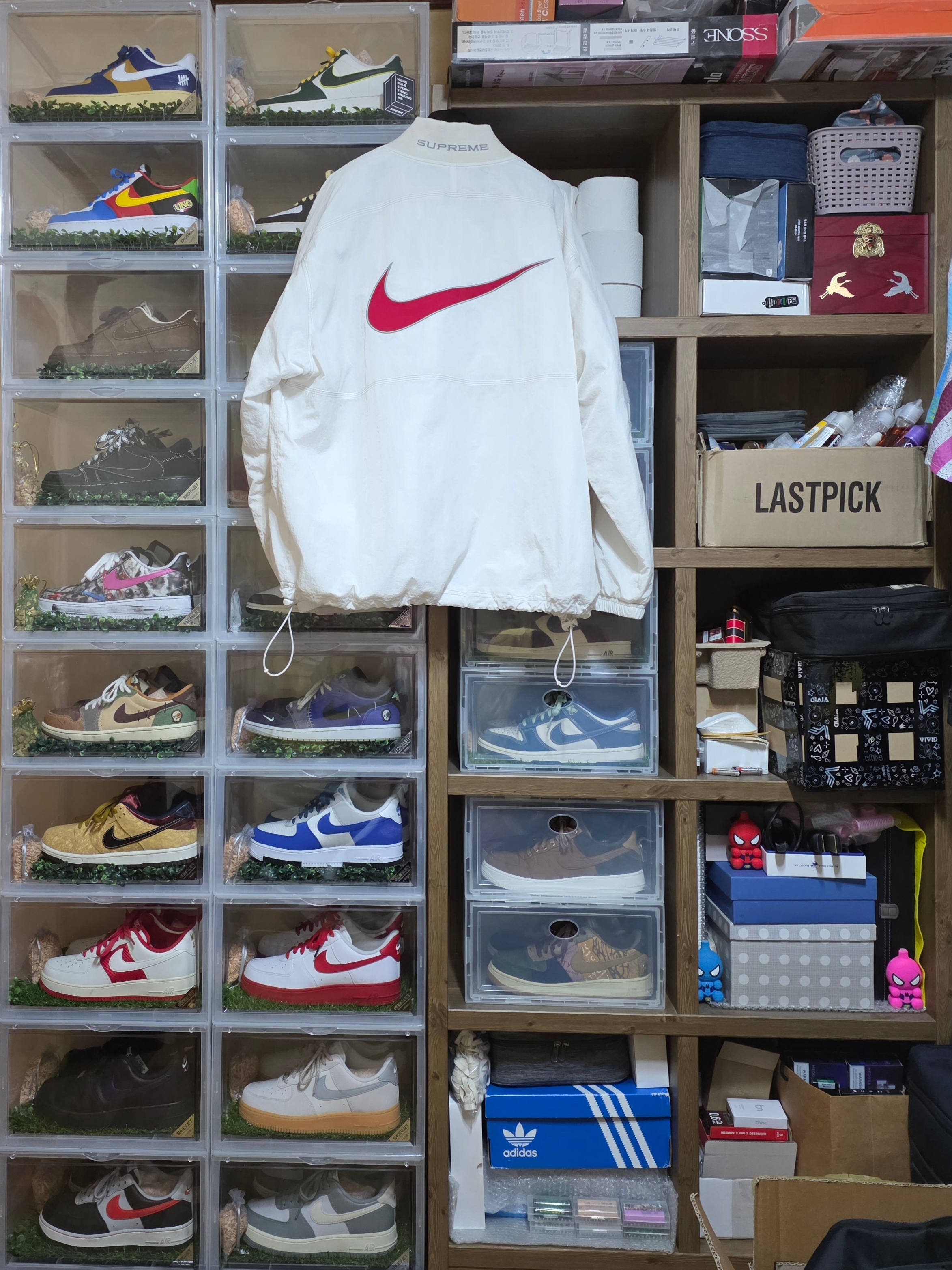Supreme x Nike Ripstop Pullover White - 24SS 착용 스타일
