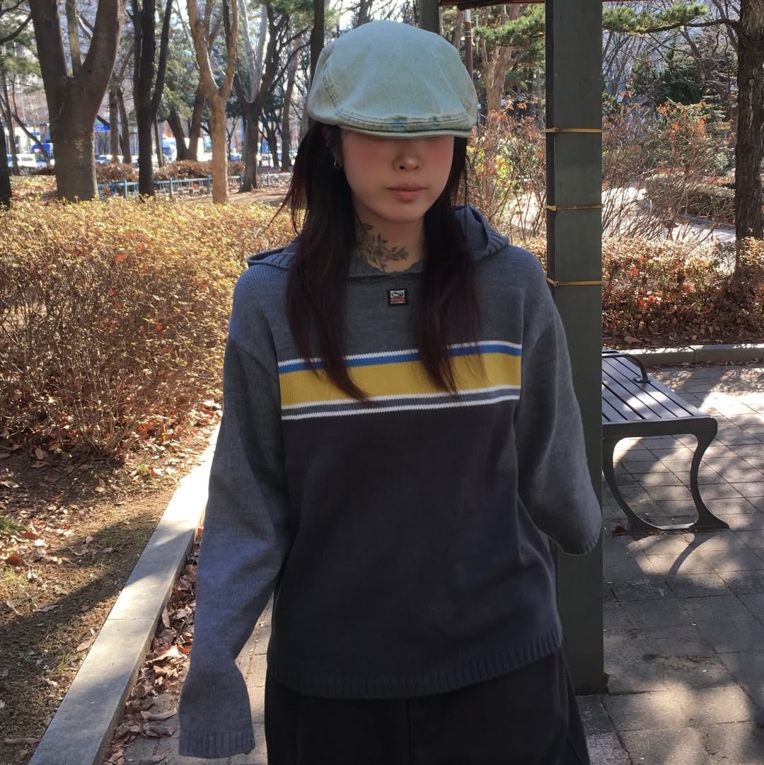 SPORT CHAMBER SC Glide Knit Hoodie Charcoal 착용 스타일 - 7