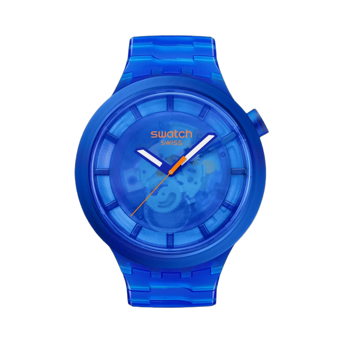 스와치 빅 볼드 네이비 조이 47mm 쿼츠 블루(Swatch Big Bold Navy Joy 47mm Quartz Blue)