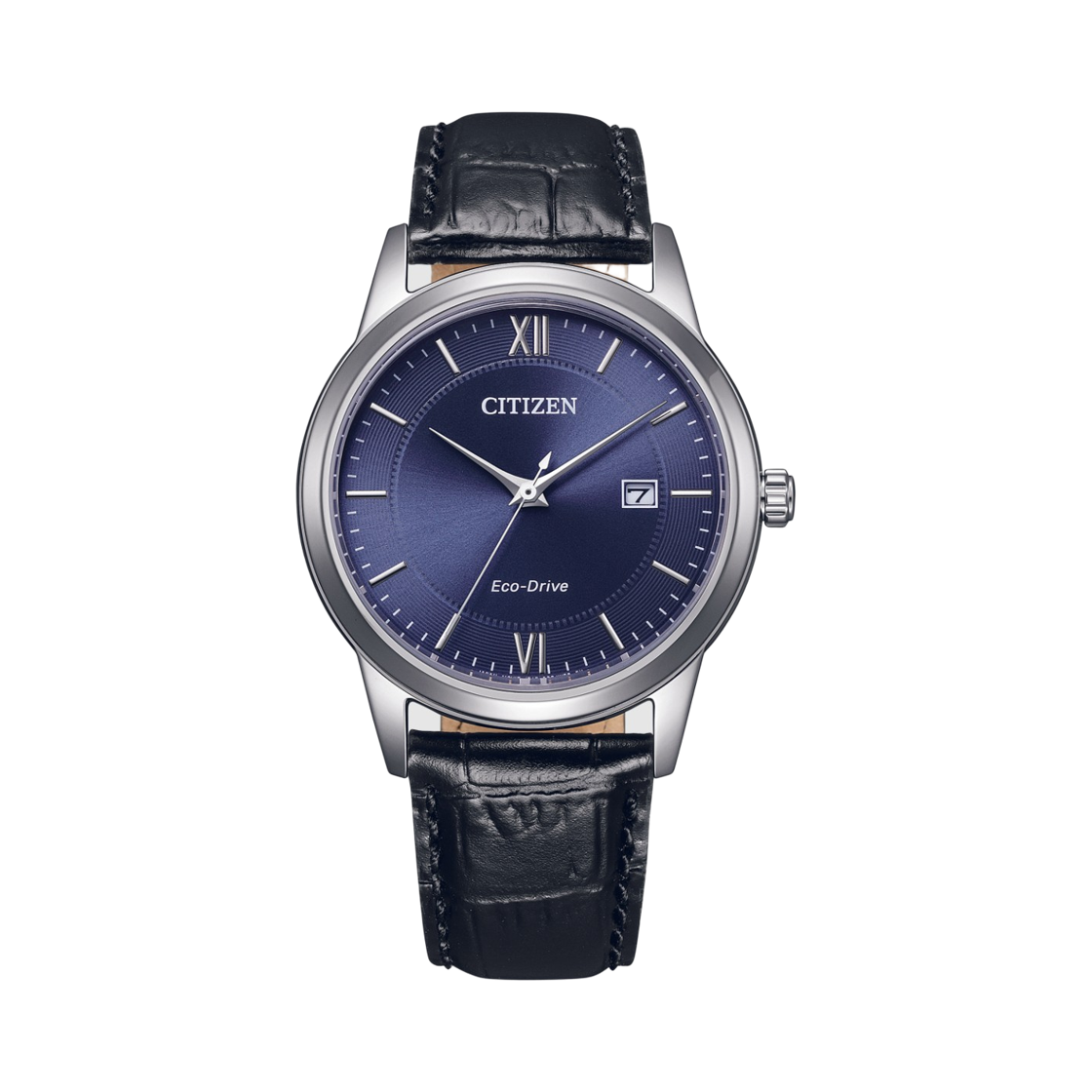 시티즌 에코드라이브 40mm 카프 레더 블루 블랙(Citizen Eco-Drive 40mm Calf Leather Blue Black) - 1