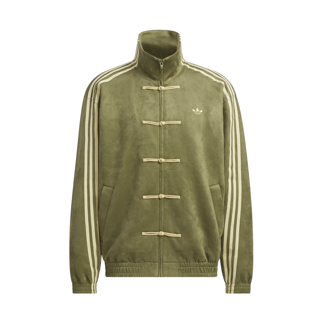 아디다스 뉴 차이니즈 스타일 트랙 탑 포커스 올리브 - US 사이즈(Adidas New Chinese Style Track Top Focus Olive - US Sizing) - 1