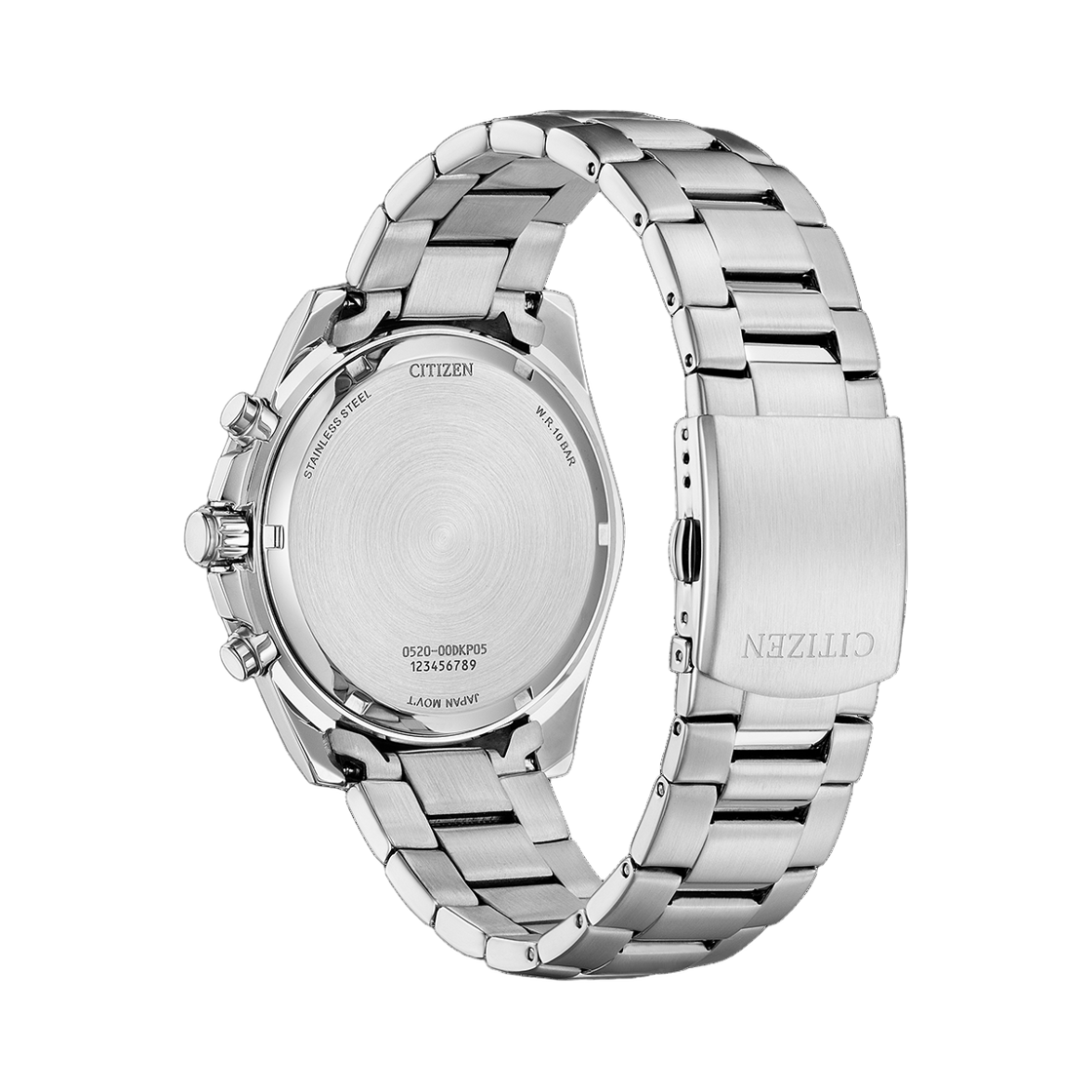 시티즌 크로노그래프 쿼츠 44mm 스테인리스 스틸 실버 블루(Citizen Chronograph Quartz 44mm Stainless Steel Silver Blue) - 2