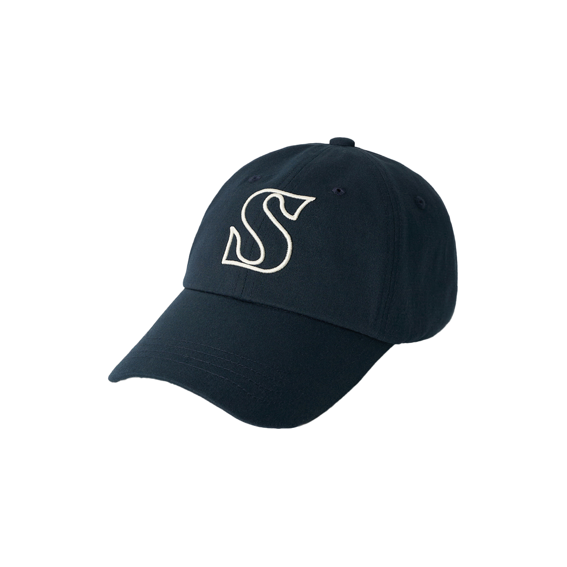 세터 S 로고 빈티지 캐쥬얼 볼캡 네이비(SATUR S Logo Vintage Casual Ball Cap Navy)