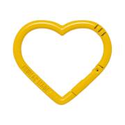 Human Made Heart Carabiner Yellow