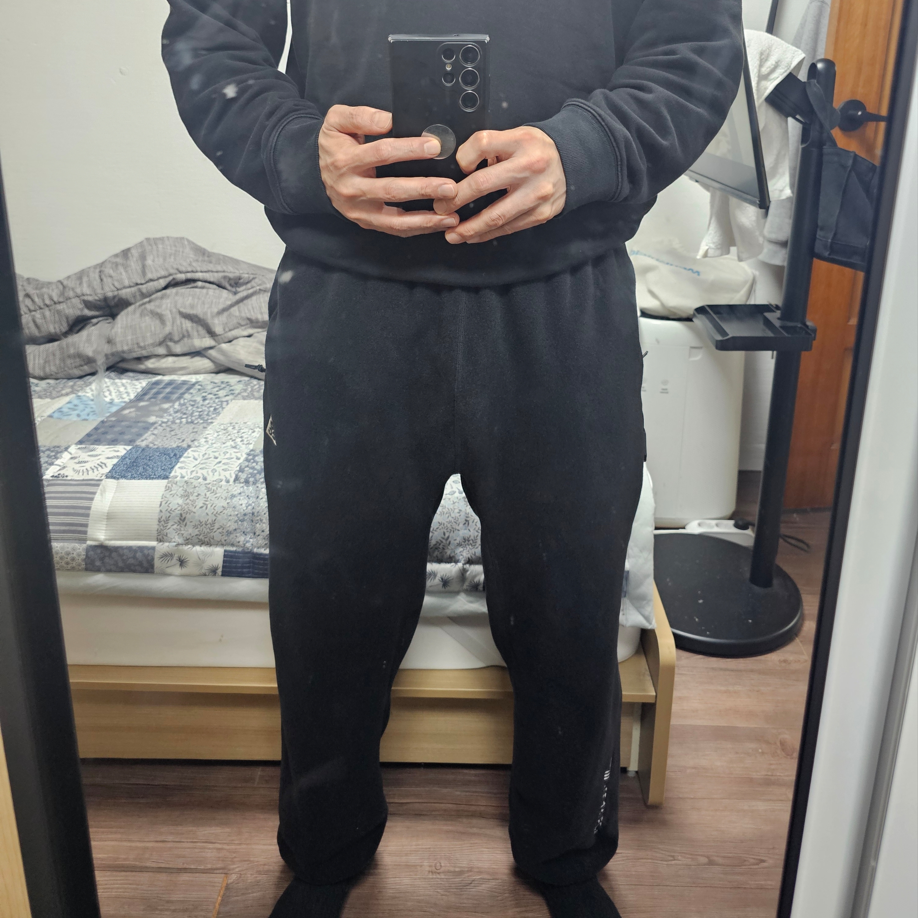 Nike ACG Polartec Wolf Tree Pants Black Summit White - Asia 착용 스타일