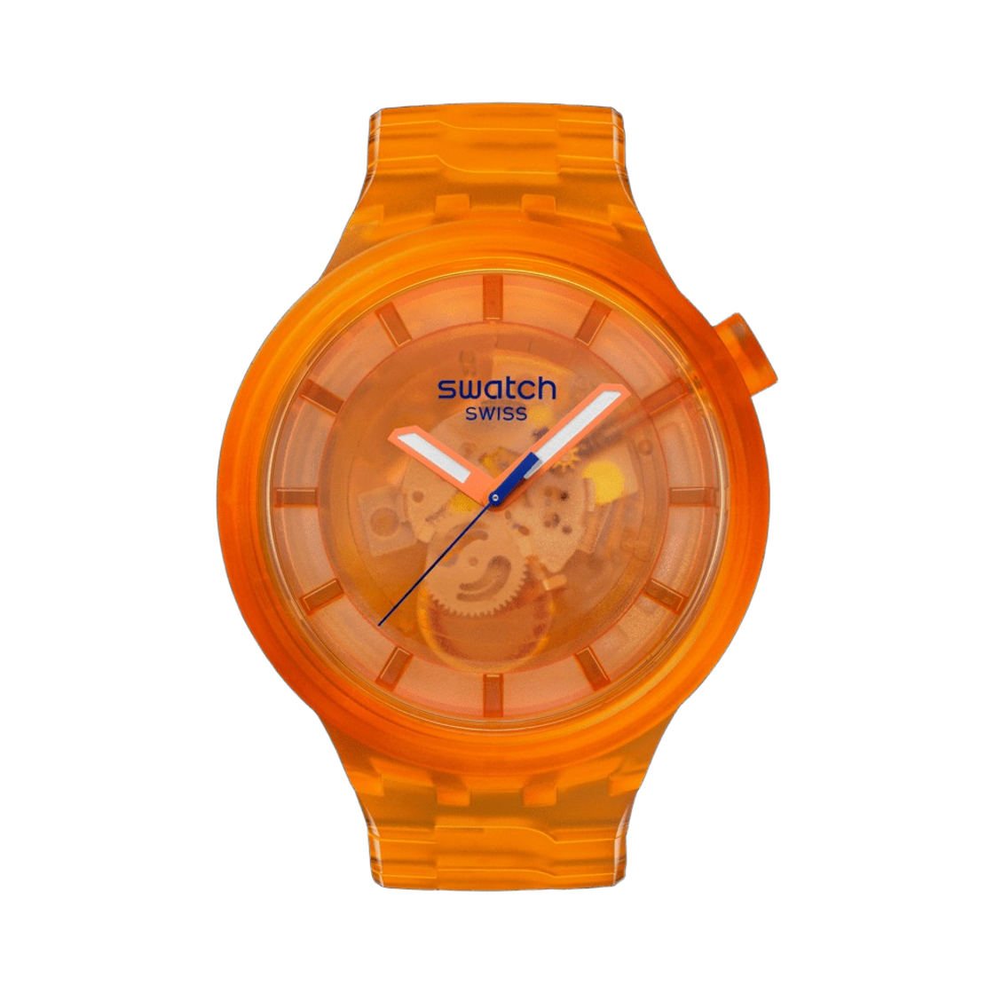 SB05O103 Swatch Big Bold Orange Joy 47mm Quartz Orange