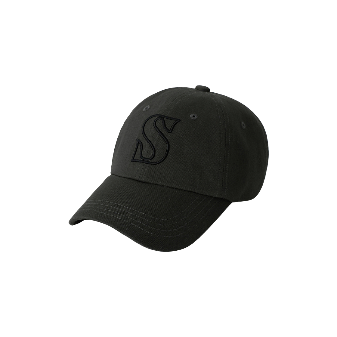 SA261UAP04CCL0 SATUR S Logo Vintage Casual Ball Cap Charcoal