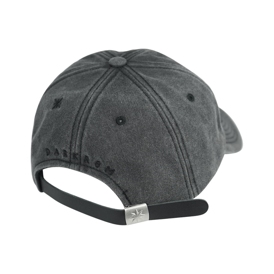 다크룸 스튜디오 베이직 로고 캡 워시드 블랙 블랙(Darkr8m Studio Basic Logo Cap Washed Black Black) - 2