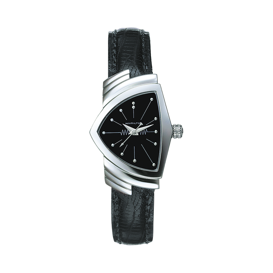 해밀턴 벤츄라 쿼츠 36mm 스테인리스 스틸 카우 레더 블랙(Hamilton Ventura Quartz 36mm Stainless Steel Cow Leather Black) - 1